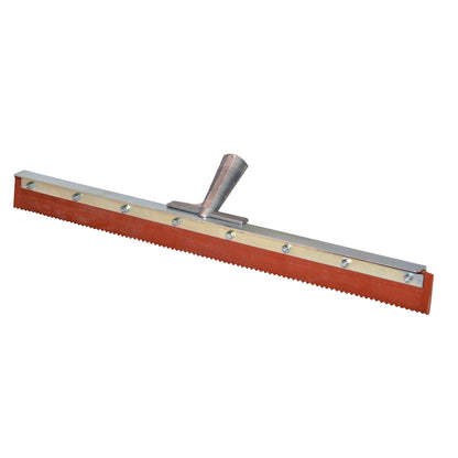 Notched Floor Squeegee - 24-inch - Red Rubber (Bon 82-330)