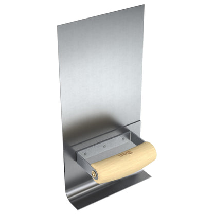 Ultra Smooth Base Tool - Stainless Steel - 6" x 1.5" - Wood Handle