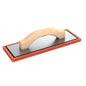 Red Rubber Float - 4" x 12" x 1/2" - Wood Handle