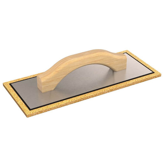 Cork Float - 5" x 12" x 1/4" - Wood Handle