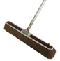 Floor Broom - Coarse Brown Bristles - 24-inch - 60-inch Metal Handle (Bon 84-177)