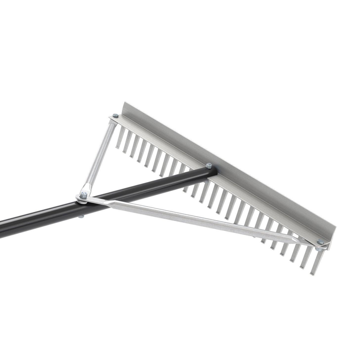 Yard Prep Rake - 24-inch - 72-inch Aluminum Handle (Bon 84-213)