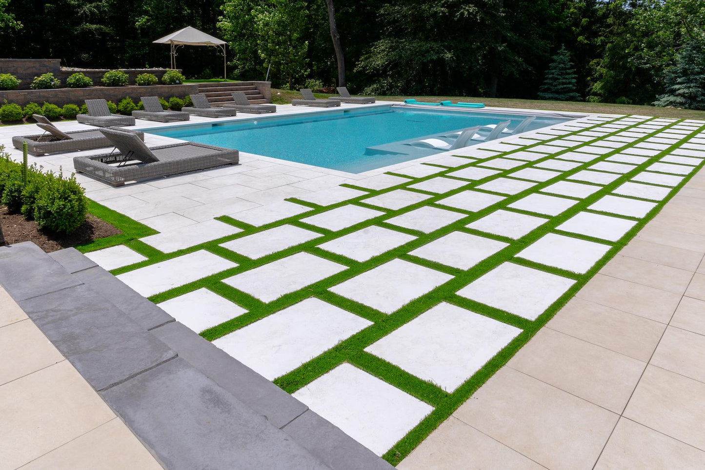 Aegean Cream 24×36 Marble Pavers Sandblasted