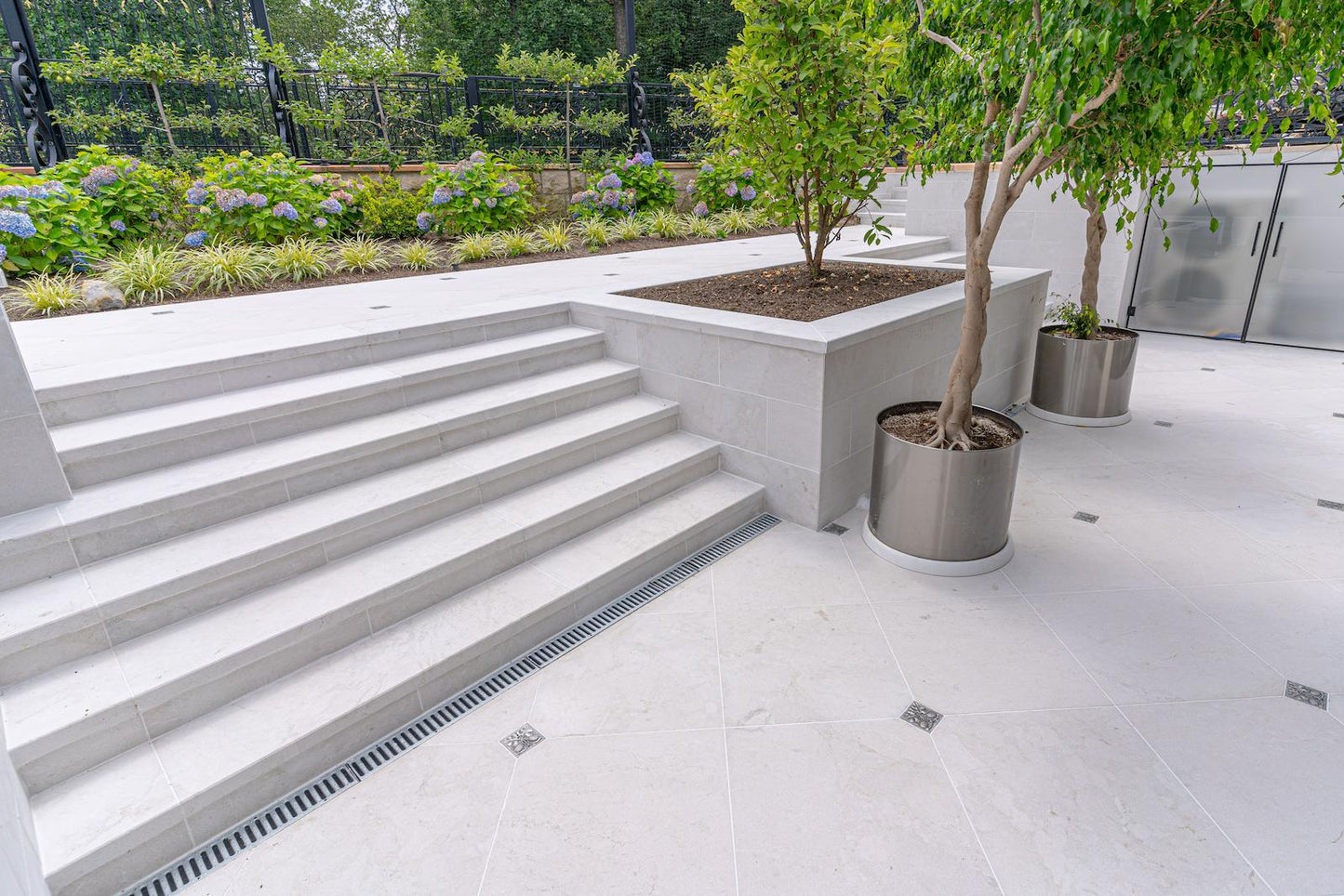 Aegean Cream 24×36 Marble Pavers Sandblasted