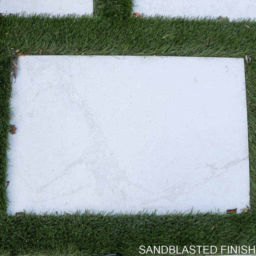 Aegean Cream Marble Pavers Sandblasted