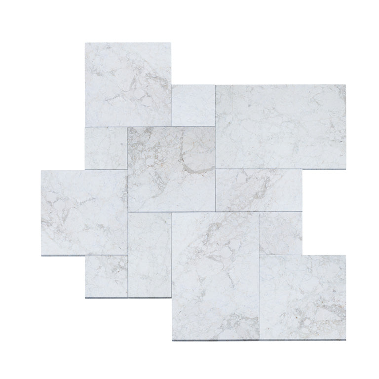 Aegean Cream Marble Pavers Tumbled