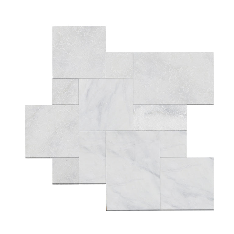 Afyon Glacier Ice Marble Pavers Tumbled