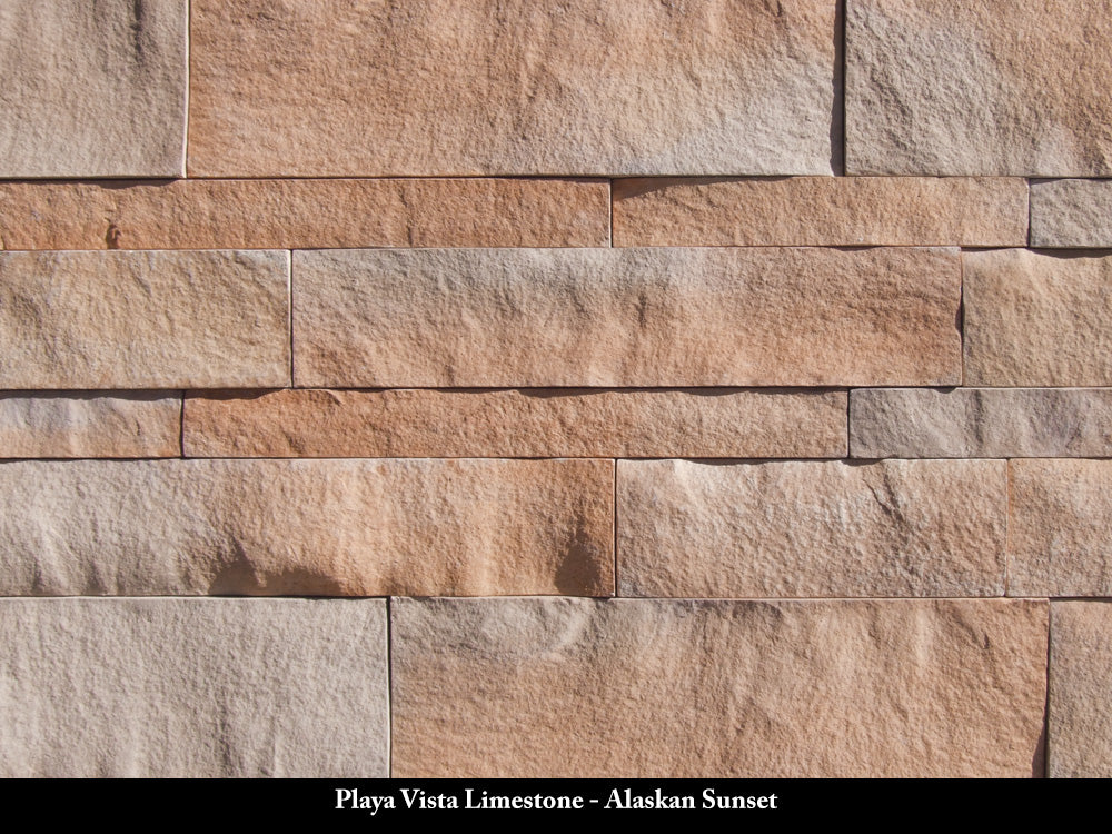 Alaskan Sunset Playa Vista Limestone Stone Veneer