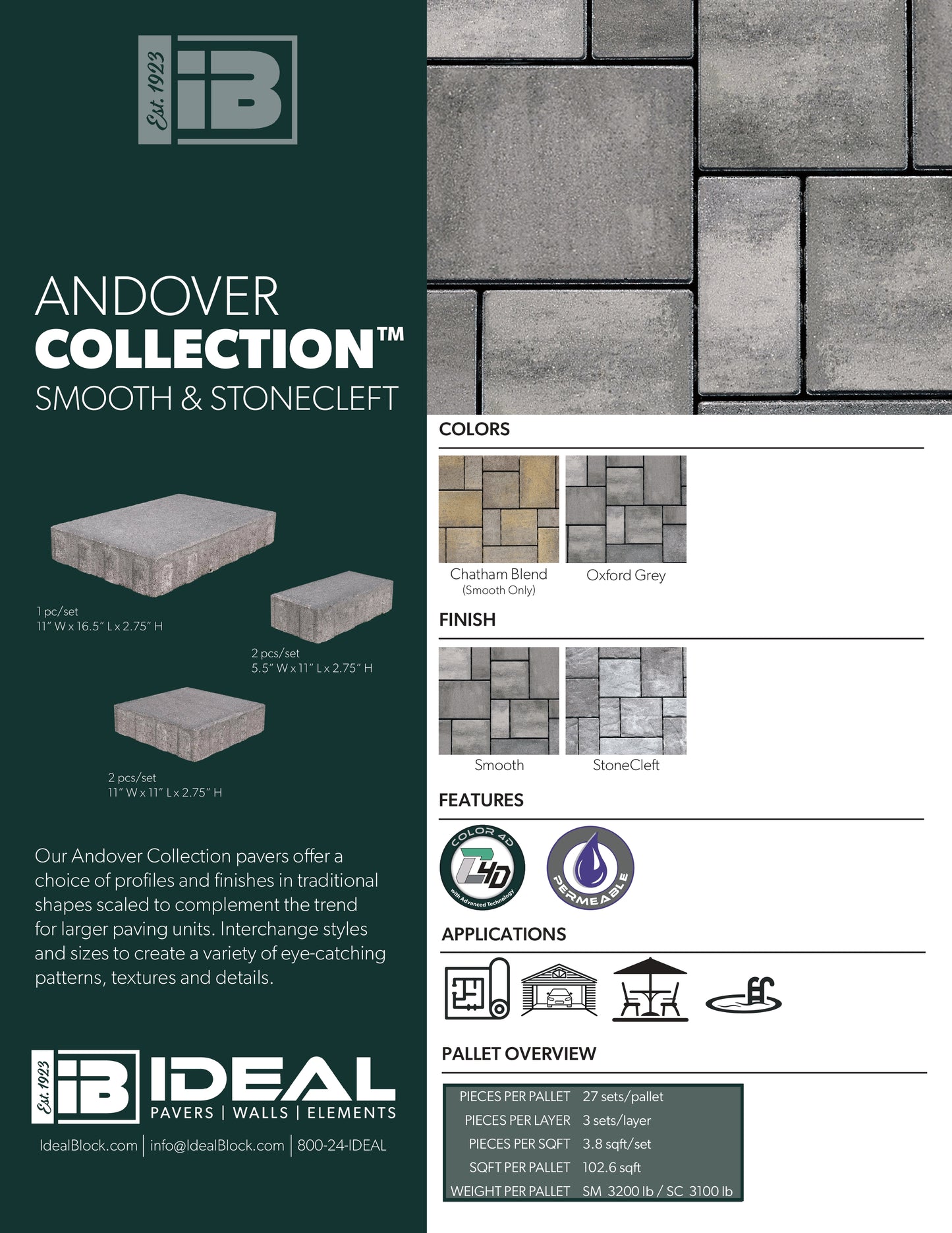 Andover Collection™ Smooth Pavers