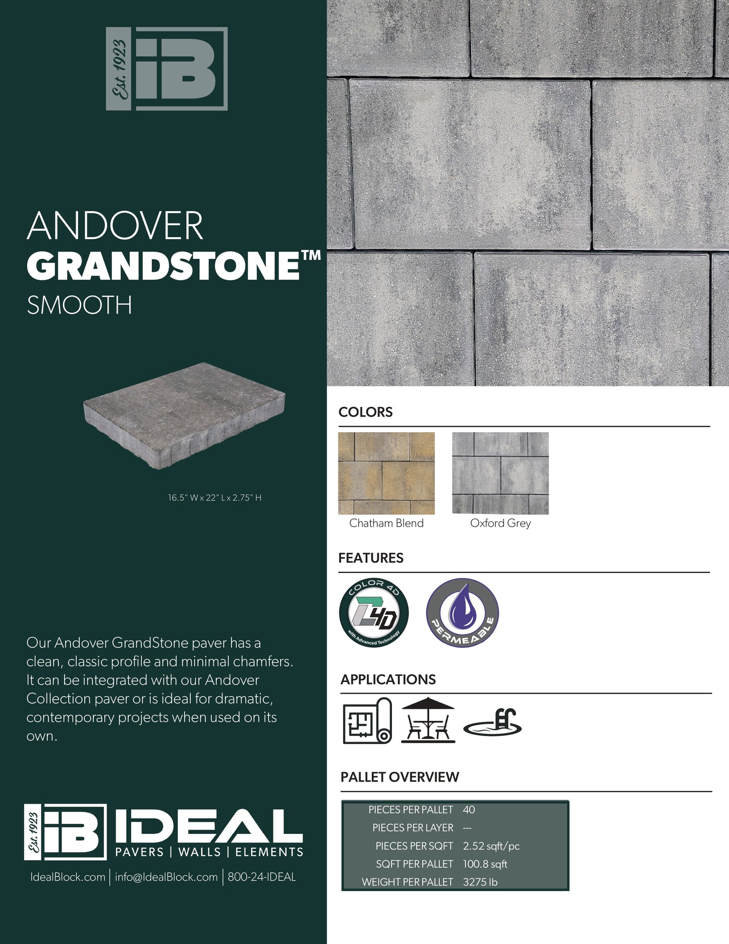 Andover GrandStone™ Smooth Slabs