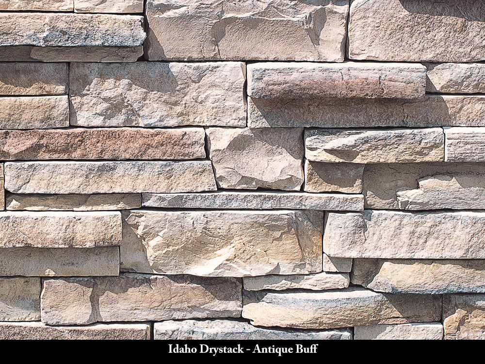 Antique Buff Idaho Drystack Stone Veneer