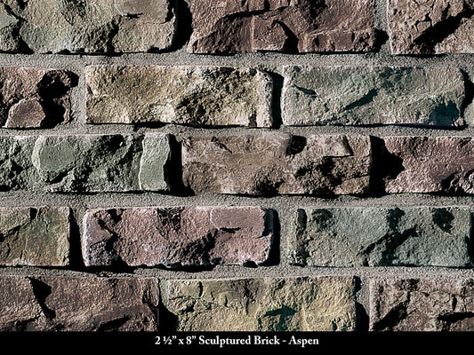 Aspen Sculptured Thin Brick Veneer