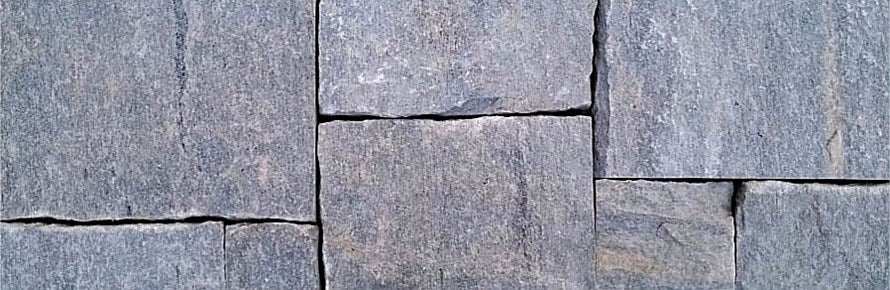 Revestimento de pedra quadrado e retangular 