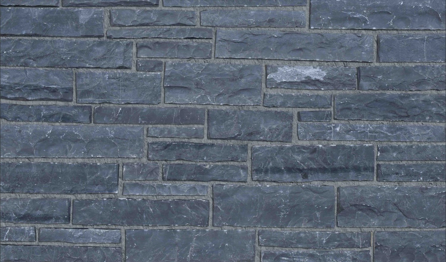 Black Rundle Ledgestone Thin Stone Veneer