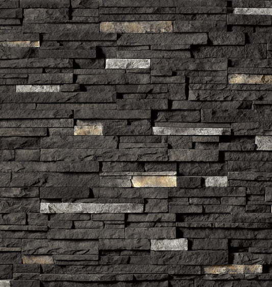 Black Rundle Pro-Fit® Alpine Ledgestone Stone Veneer