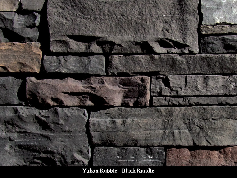 Black Rundle Yukon Rubble Stone Veneer