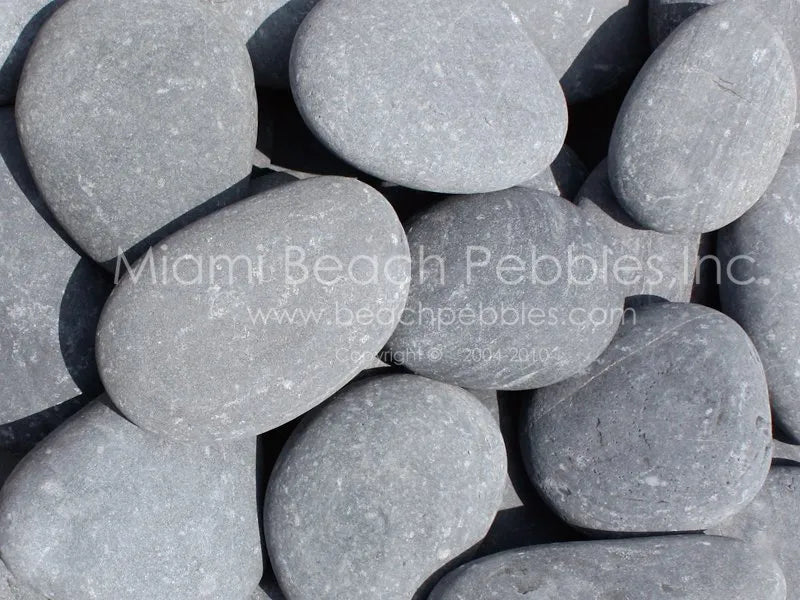Black Natural (Mexican Grey) Beach Pebbles
