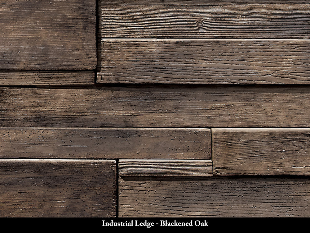 Blackened Oak Industrial Ledge Stone Veneer