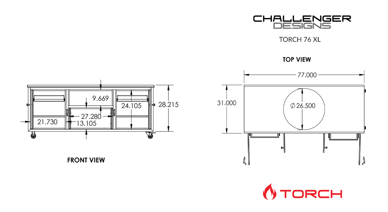 CD21 Torch Dimension Details 76XL