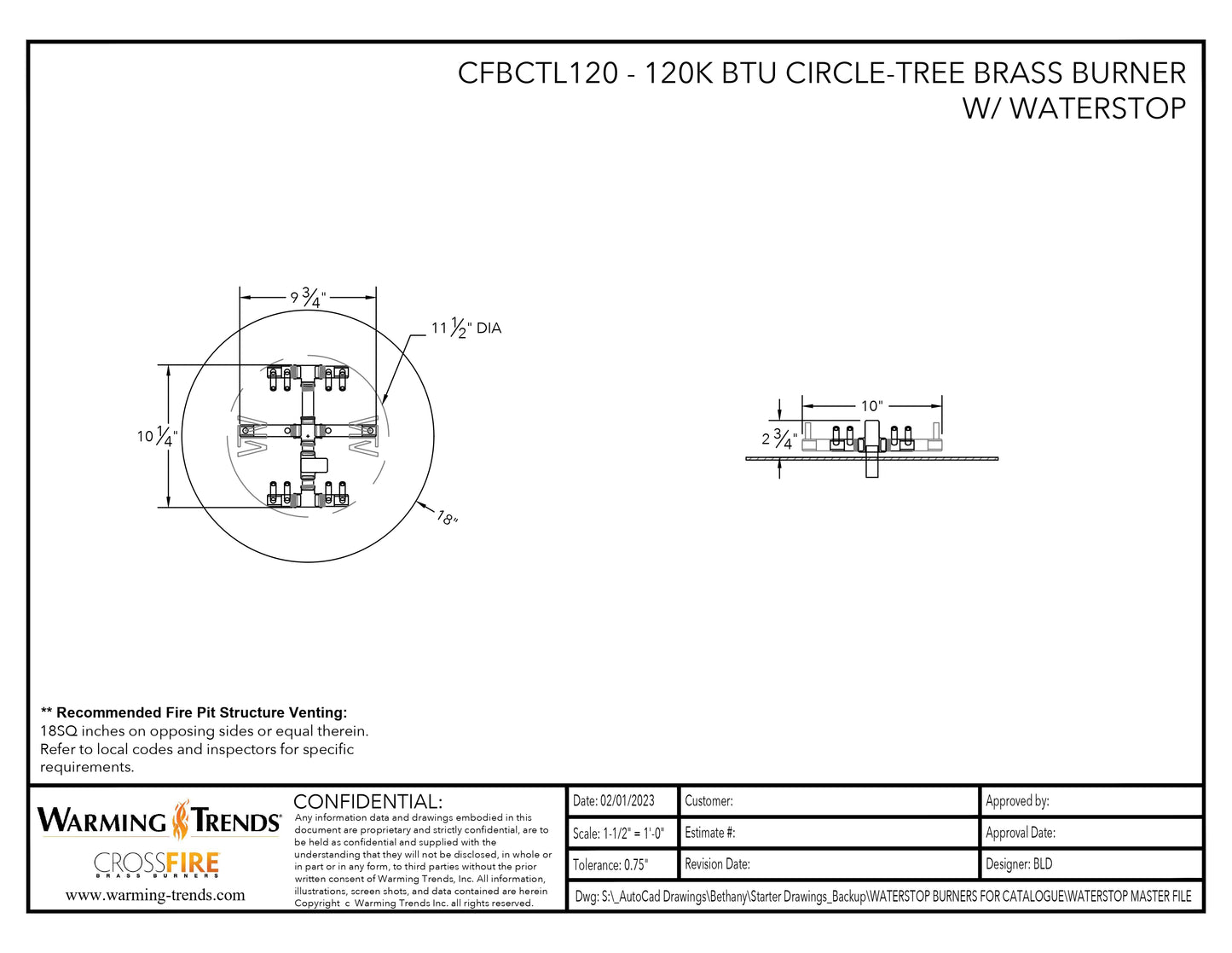 Circle Tree-Style CFBCTL120