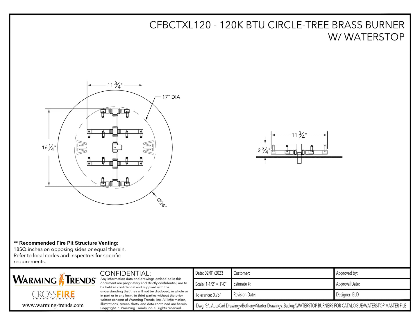 Circle Tree-Style CFBCTXL120