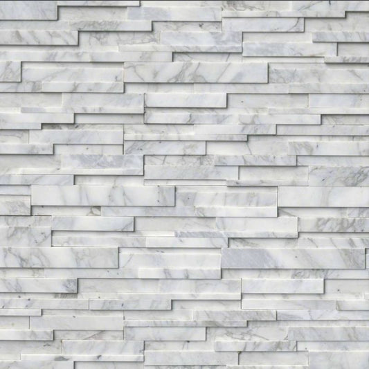 Calacatta Cressa 3D Stacked Stone Veneer