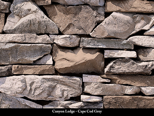 Cape Cod Grey Canyon Ledge Stone Veneer