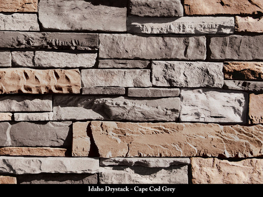 Cape Cod Grey Idaho Drystack Stone Veneer