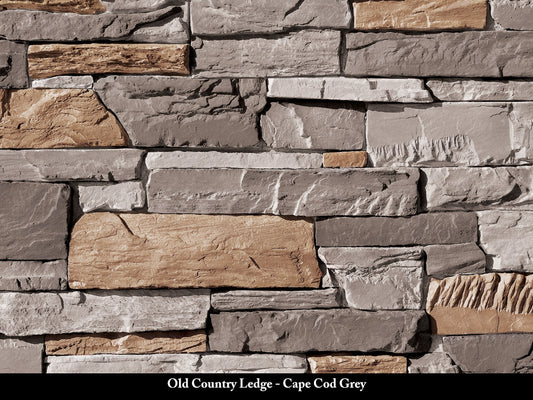 Cape Cod Grey Old Country Ledge Stone Veneer