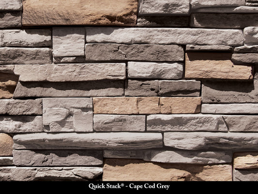 Cape Cod Grey Quick Stack Stone Veneer