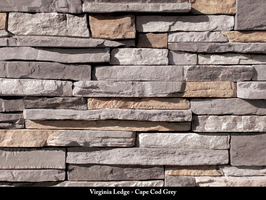 Cape Cod Grey Virginia Ledge Stone Veneer
