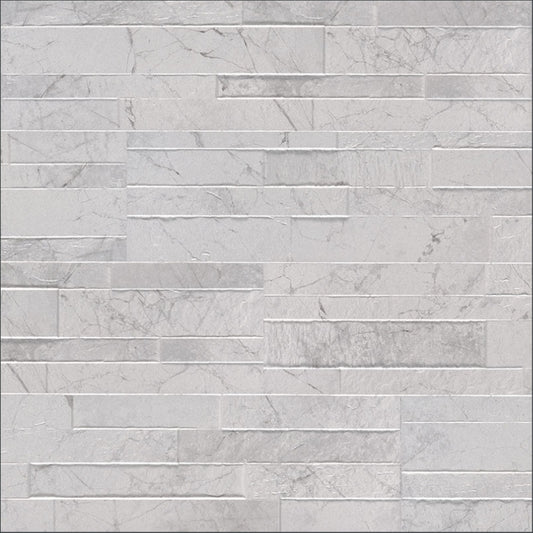 Carrara White Stacked Porcelain Veneer