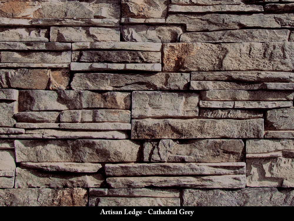Cathedral Grey Artisan Ledge Stone Veneer