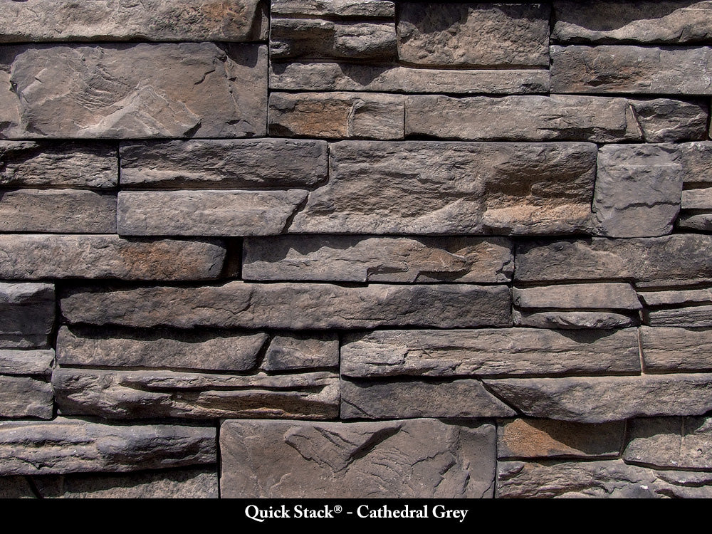 Cathedral Grey Quick Stack Stone Veneer