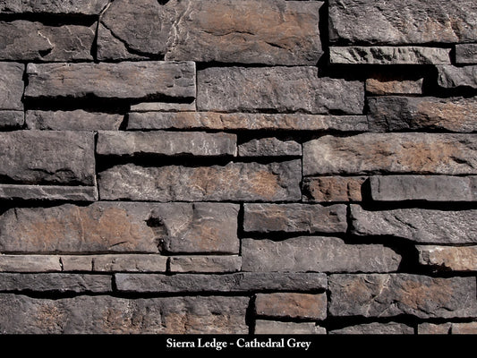 Cathedral Grey Sierra Ledge Stone Veneer