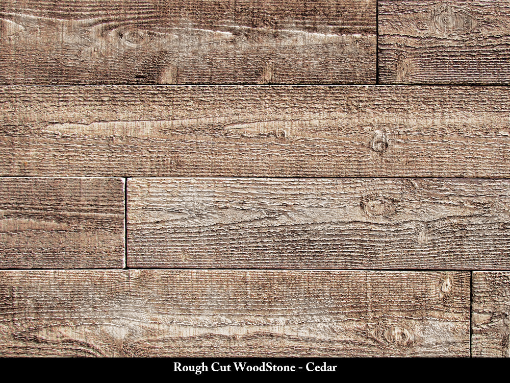 Cedar Rough Cut WoodStone Veneer