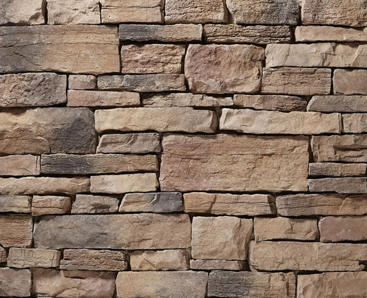 Revestimiento de piedra Weatheredge color canela de Cessna