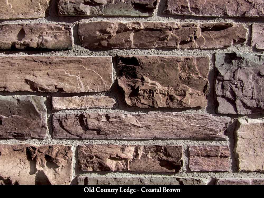 Coastal Brown Old Country Ledge Stone Veneer