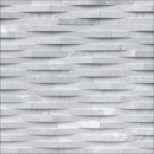 Cosmic Gray 3D Wave Stacked Stone Veneer