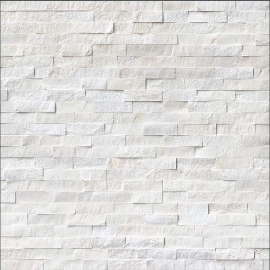 Cosmic White Stacked Stone Veneer