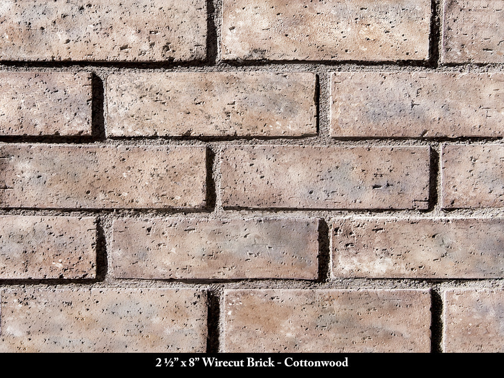 Cottonwood Wirecut Thin Brick Veneer