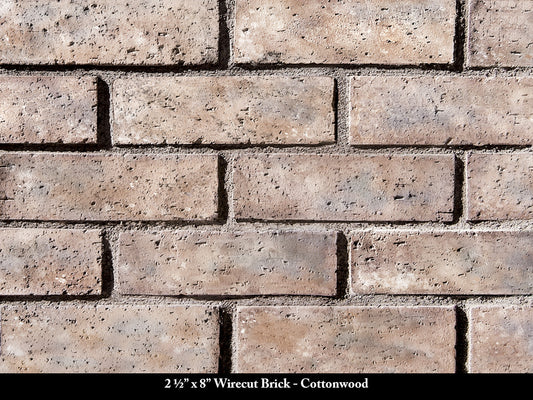 Cottonwood Wirecut Thin Brick Veneer