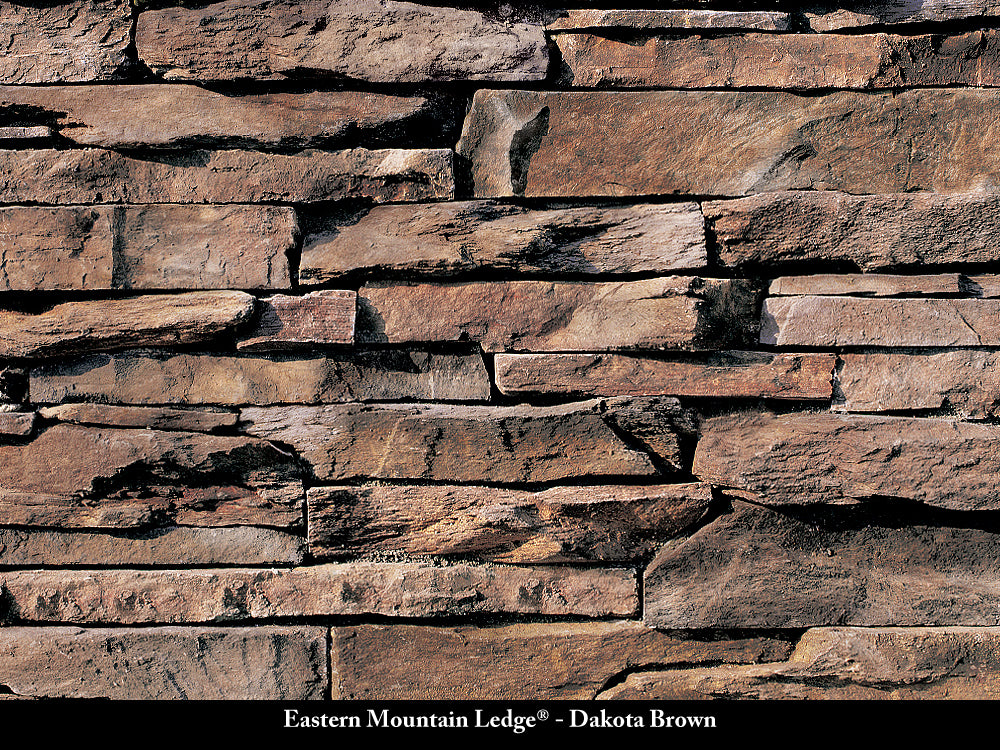Dakota Brown Eastern Mountain Ledge Stone Veneer