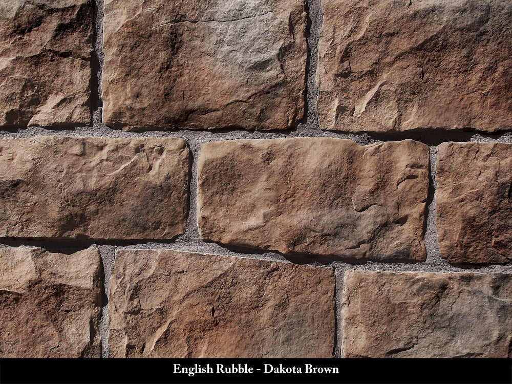 Dakota Brown English Rubble Stone Veneer