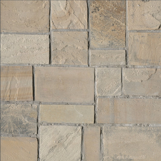 Fossil Rustic Squares & Rectangles Stacked Stone Veneer