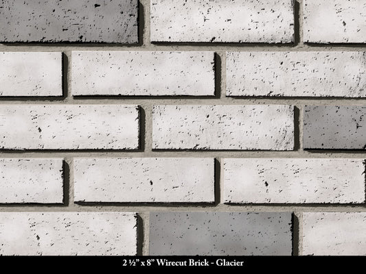 Glacier Wirecut Thin Brick Veneer