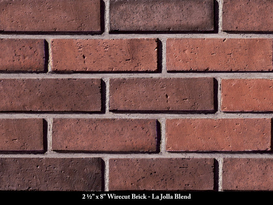 La Jolla Blend Wirecut Thin Brick Veneer