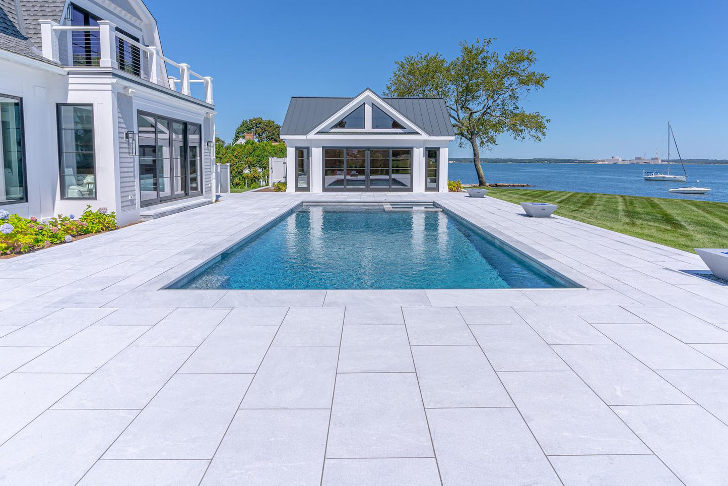 Luxe Blue 24×36 Marble Pavers Sandblasted
