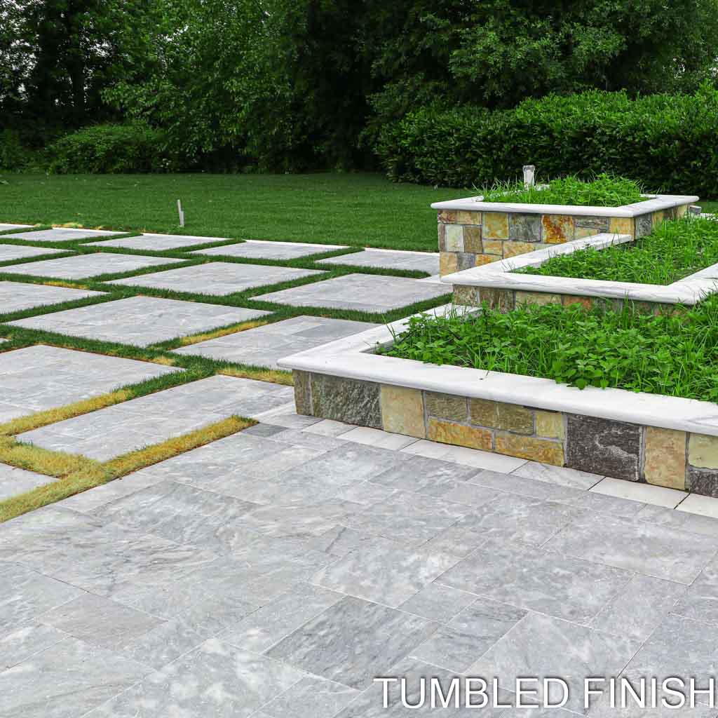 Pavimentos de mármol azul de lujo envejecidos 