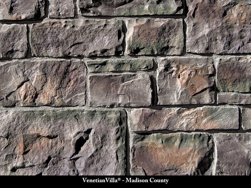 Pedra folheada da vila veneziana do condado de Madison